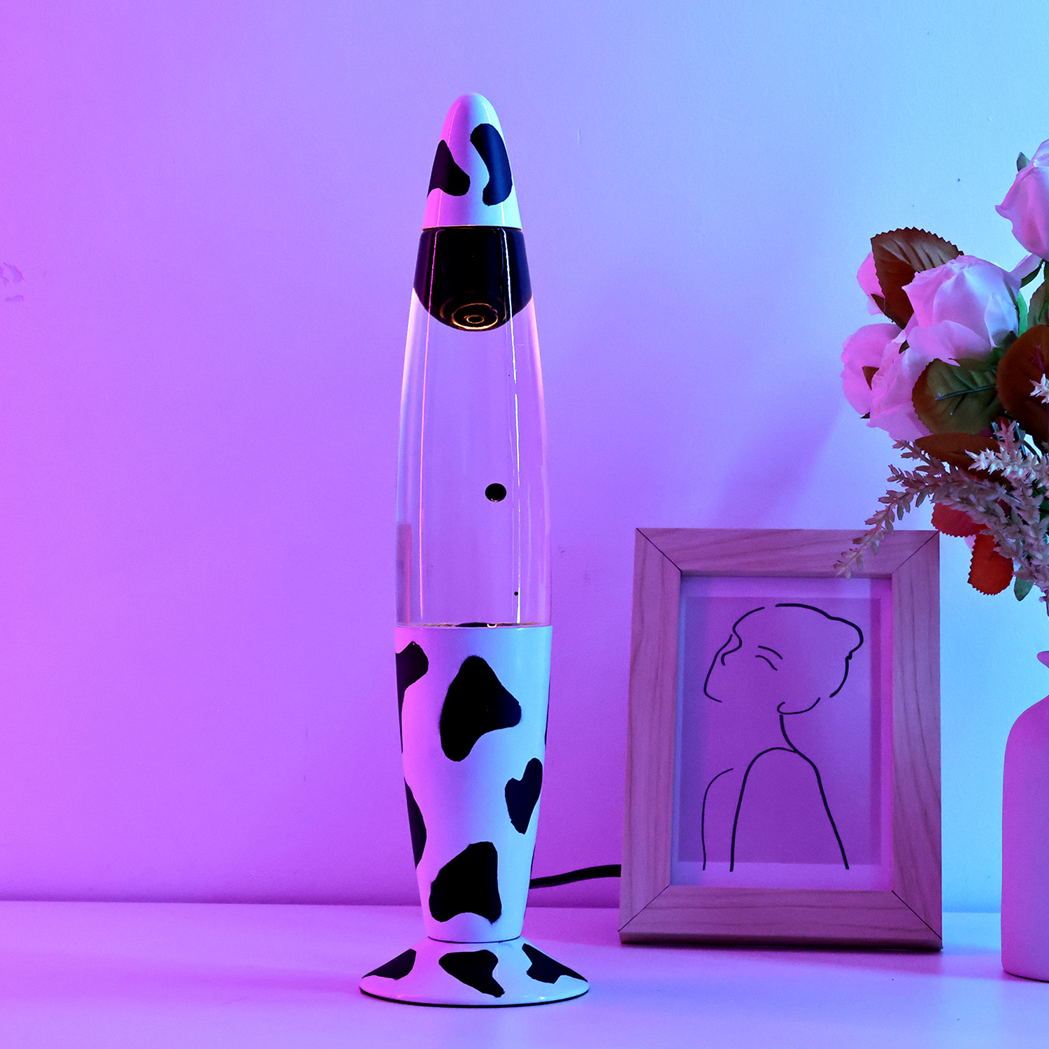 13 Inch Small Metal Bottom Wax Volcanic Lava Lamp LAV2600picture3