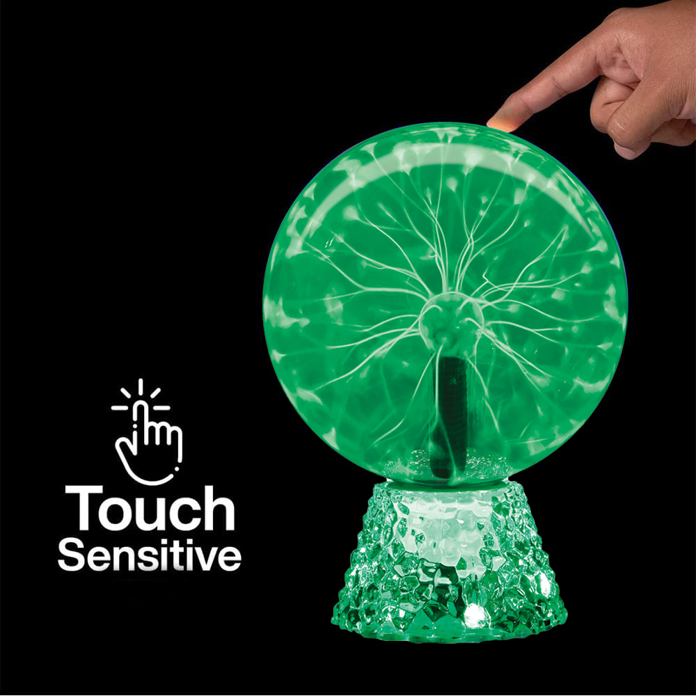 8 Inch Magic Green Light Touch Sound Sensitive Globe Plasma Ball PLA100picture4