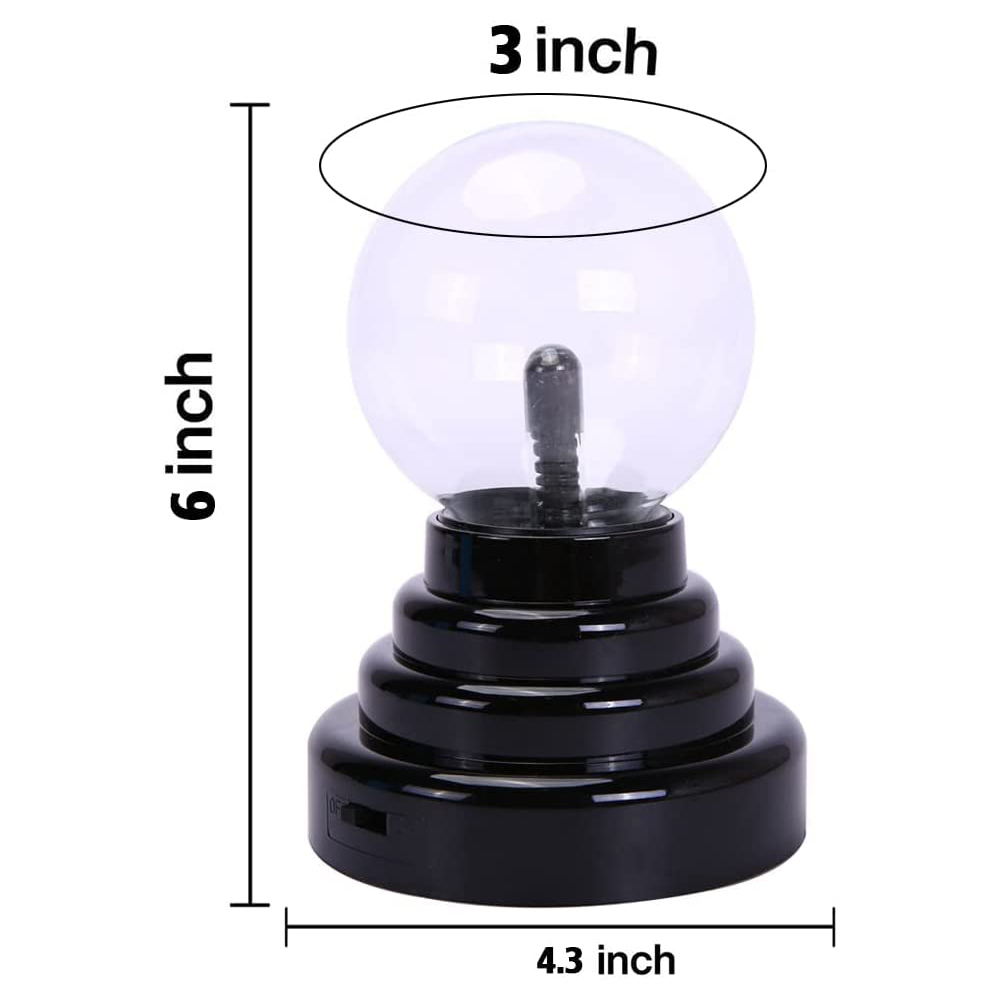 Small 3" Inch Toy Gift for Kids lightning Magical Tesla Plasma Ball PLA400picture3