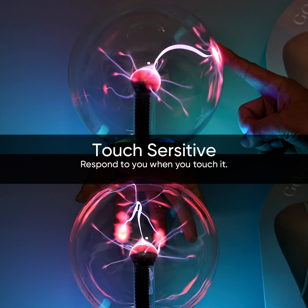 Novelty Sound Light Control Magic Light Night Home Decor 8 Inch Electra Plasma Ball PLA500picture2