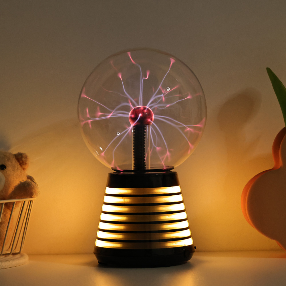 Novelty Sound Light Control Magic Light Night Home Decor 8 Inch Electra Plasma Ball PLA500picture4