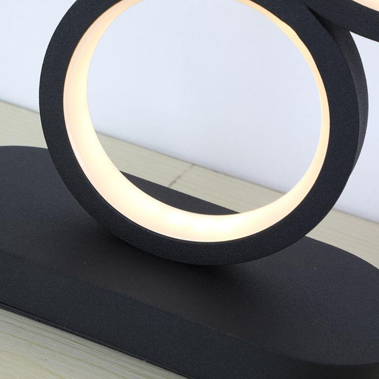 Black Bed Side Table Lamp Decorative Unique Table Light Lamp Bedroom Modern Side Led  Table Lamp