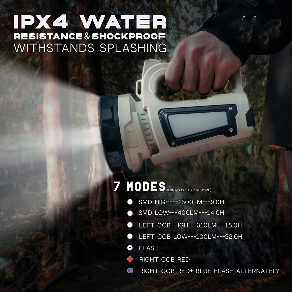 Custom Outdoor Rechargeable Portable Searchlight FSH1610picture6