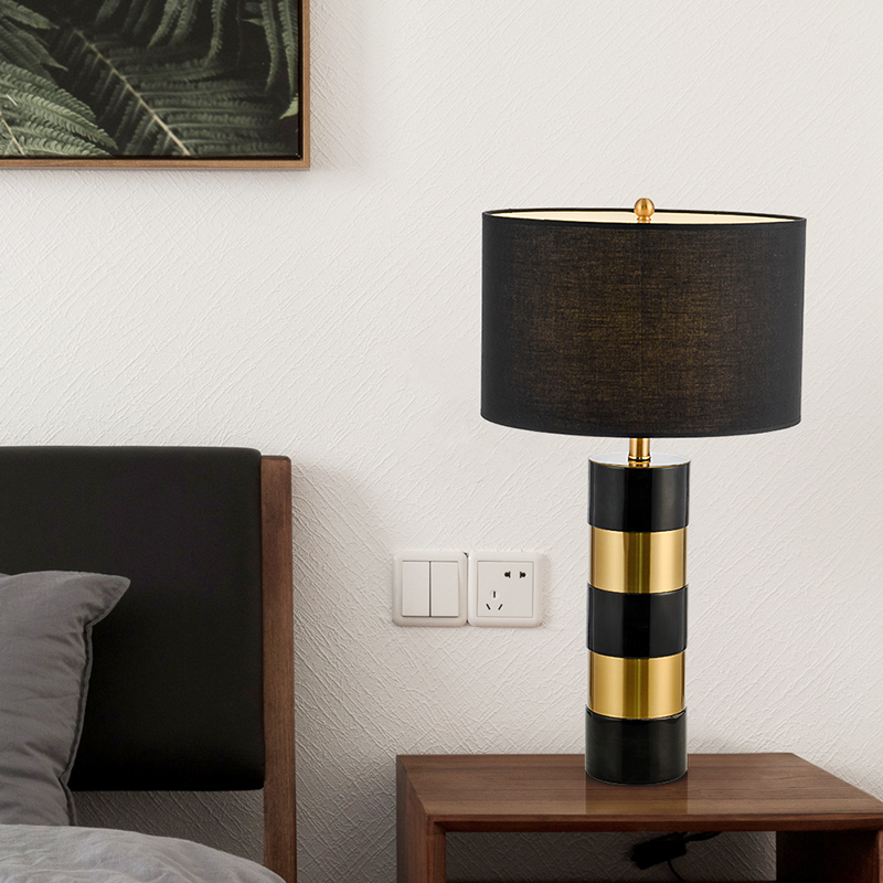 Simple Style Marble Desk Lamp Room Living Bedside Table Light Dubai Bedside Lamp