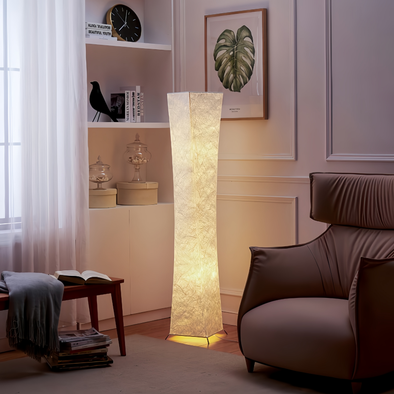 Modern Luxury Ins Creative White LED Floor Lamp for Home Decor Tall Floor Lamp for Living Room Lighting Iron Body White Lamp