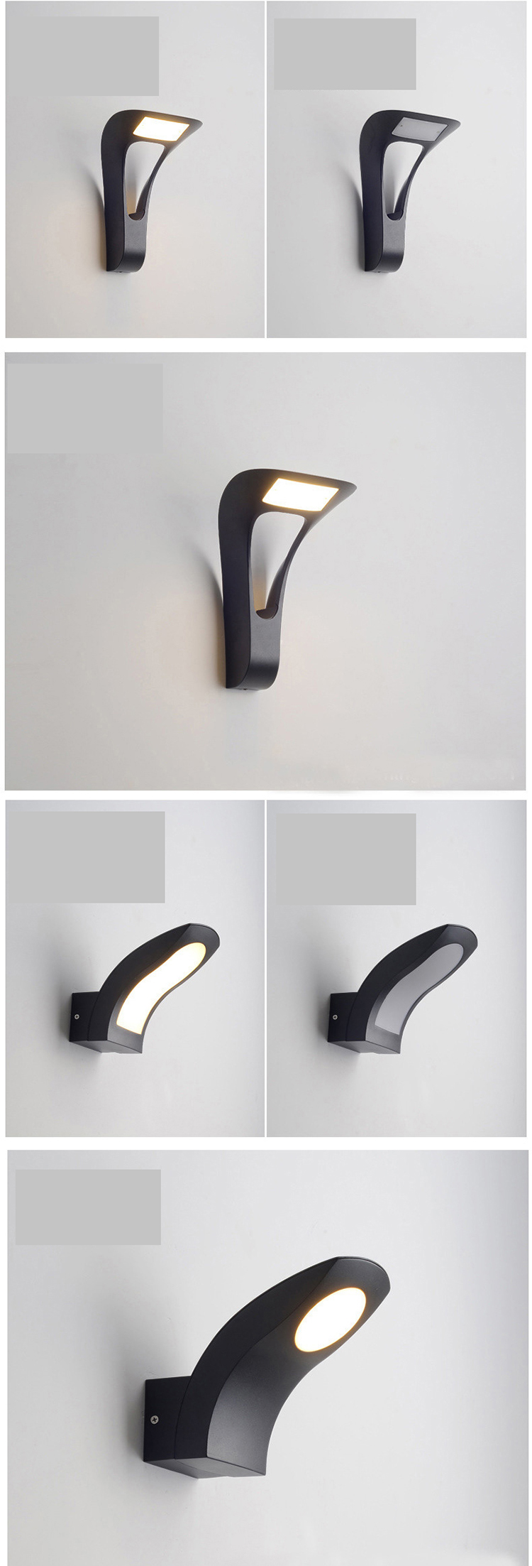 New Design Outdoor Led Wall Lamp Die Casting Aluminum High Lumen Modern IP65 Wall Sco<i></i>nce Light