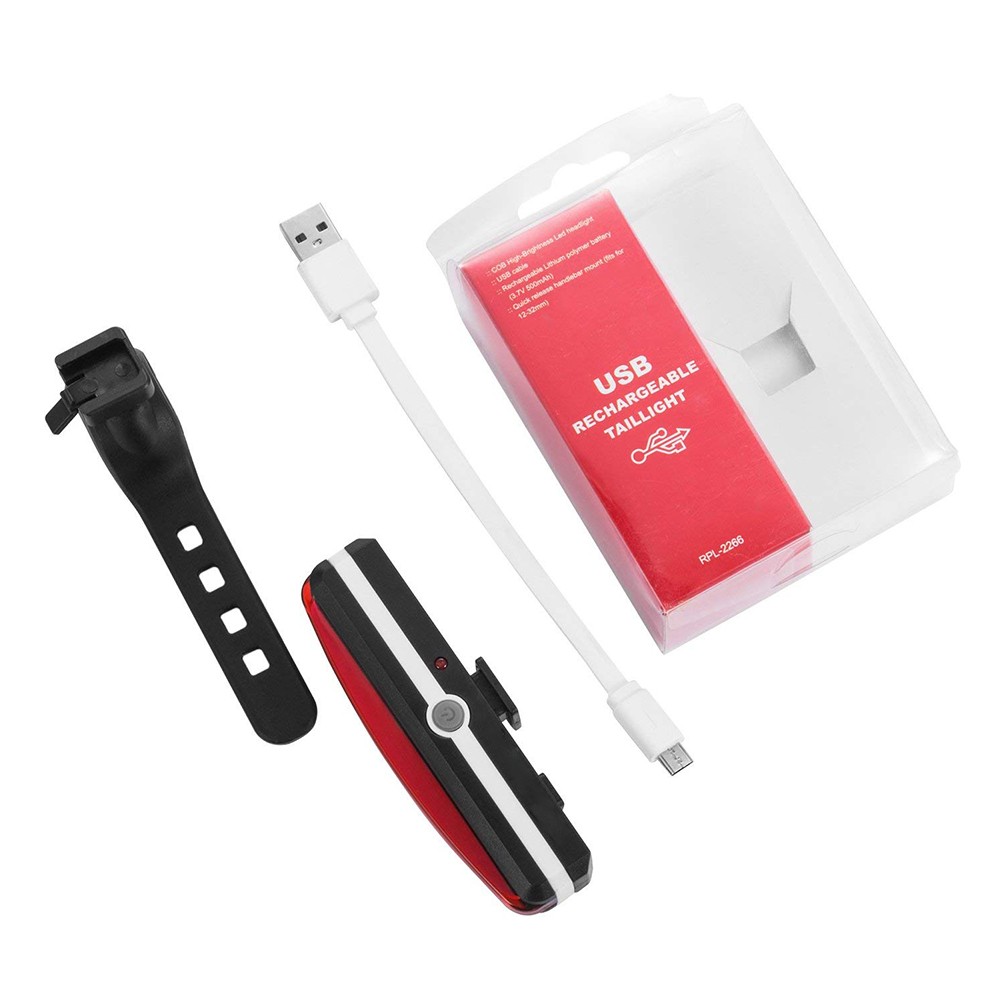 6 Modes Usb Rechargeable LED Safety Warning Bicycle Rear Light for Bike BKE5000picture2