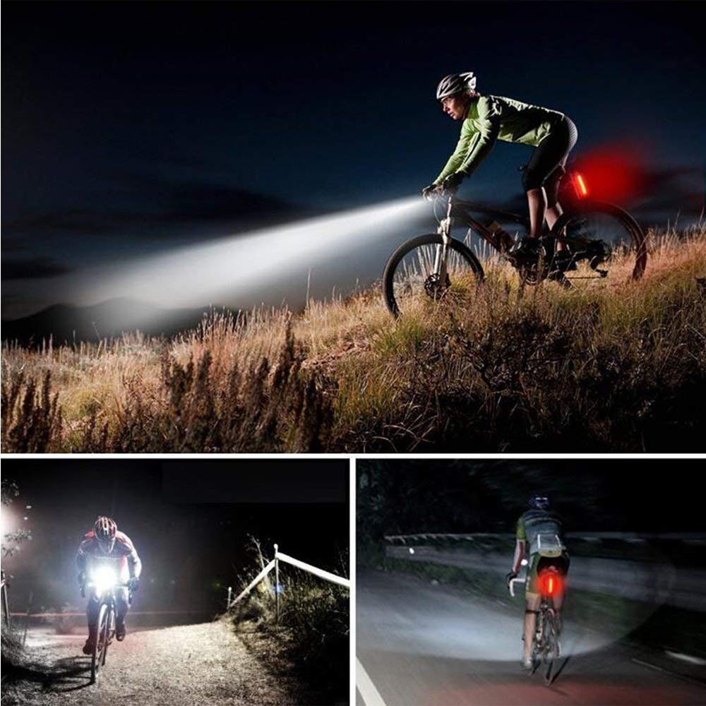 6 Modes Usb Rechargeable LED Safety Warning Bicycle Rear Light for Bike BKE5000picture6