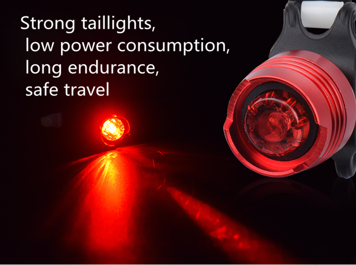 Bicycle Brake Light Bike Light Red Bicycle Taillight Caution Safety Rear Cycling Tail Light Lamp