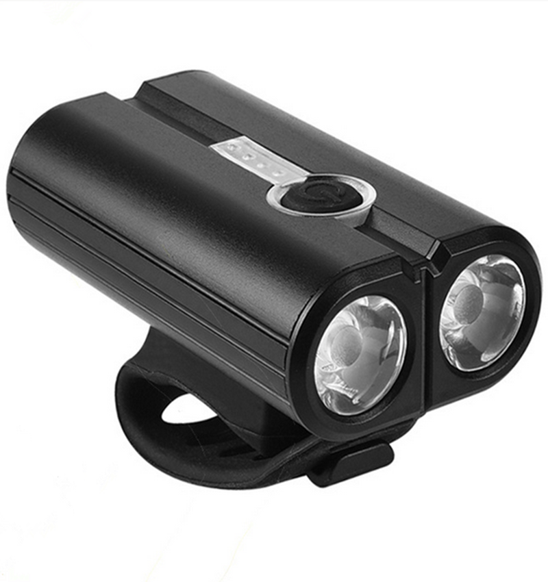 Twin Lens LED USB Rechargeable Bike Front Headlight BKE5300