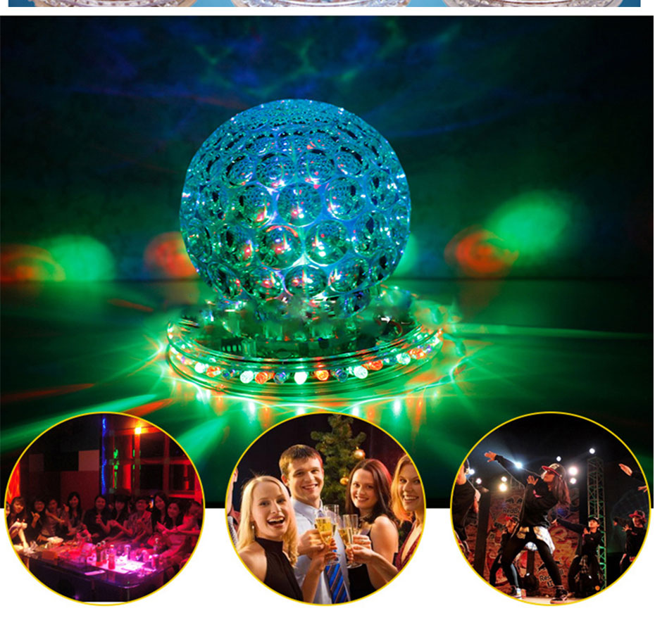 Pineapple Rotating Decoration RGB Stage Crystal Magic Ball Light DBL220picture5