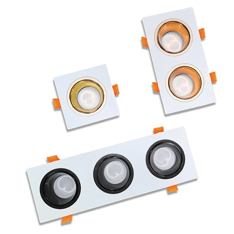 PC Square Round Recessed Downlight MR16 Fitting Housing Frame Fixture LCS630picture2