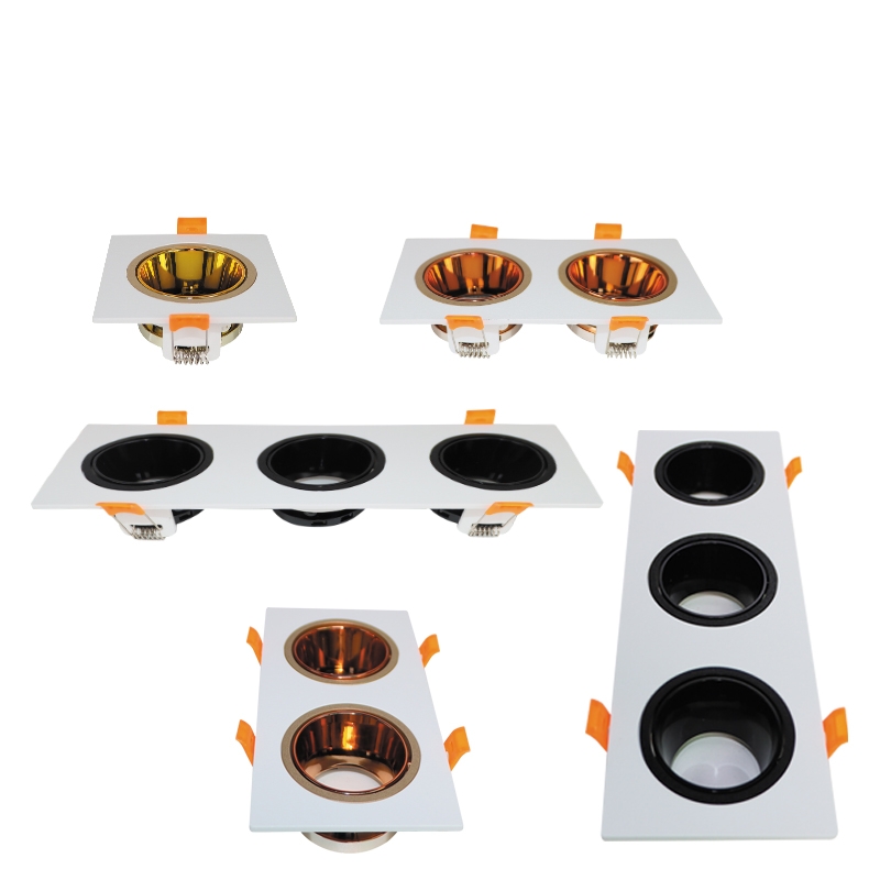 PC Square Round Recessed Downlight MR16 Fitting Housing Frame Fixture LCS630picture3