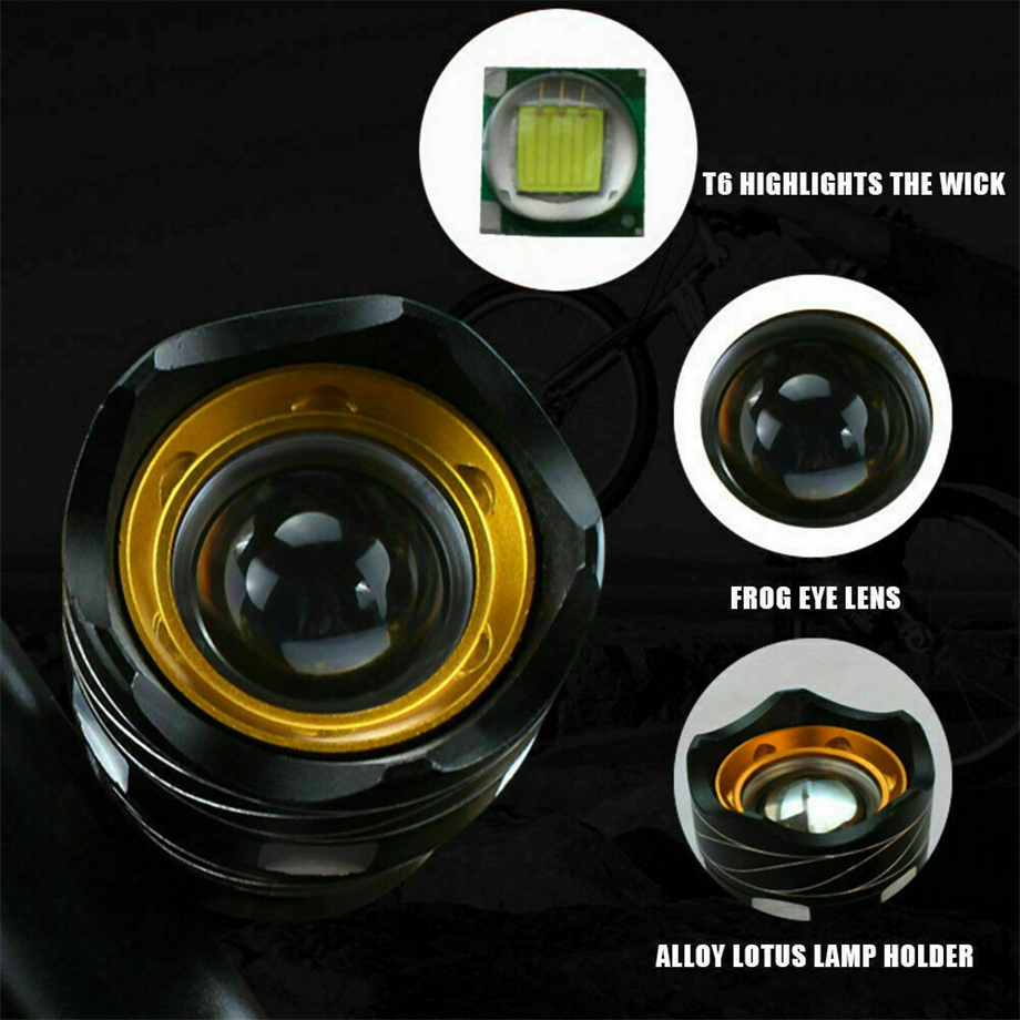 USB Rechargeable Aluminum Built-In Battery Waterproof LED Bike Light BKE5700picture2