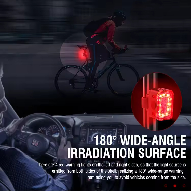 USB Rechargeable Aluminium Bike Front Tail Lights BKE6000picture2