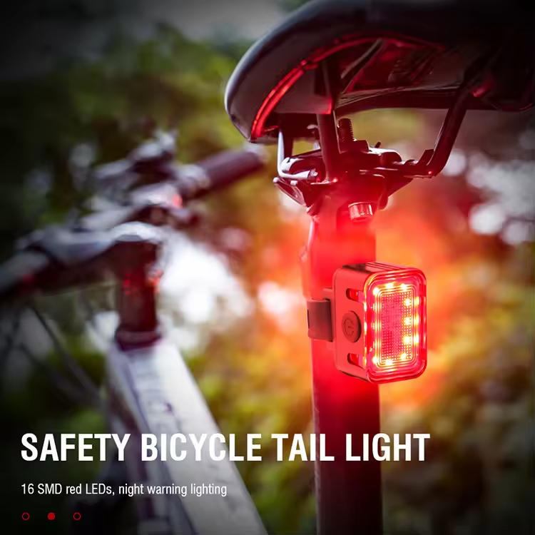 USB Rechargeable Aluminium Bike Front Tail Lights BKE6000picture3