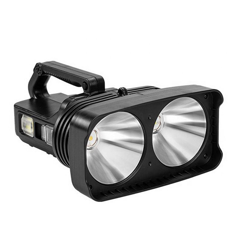 7200mah Double Head LED Power Display Charge LED Flashlight Search Light FSH1480