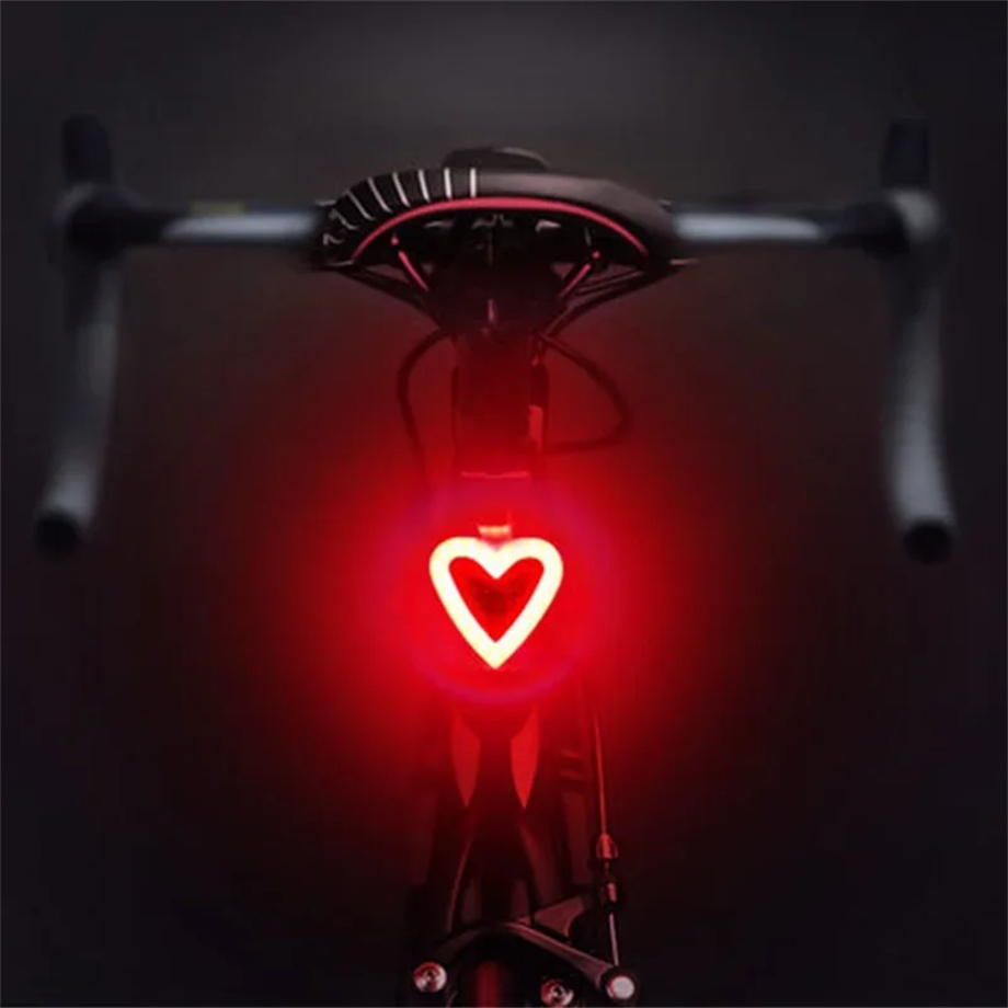 Portable Heart-Shaped Rotundity USB Rechargeable Taillights BKE6600picture2