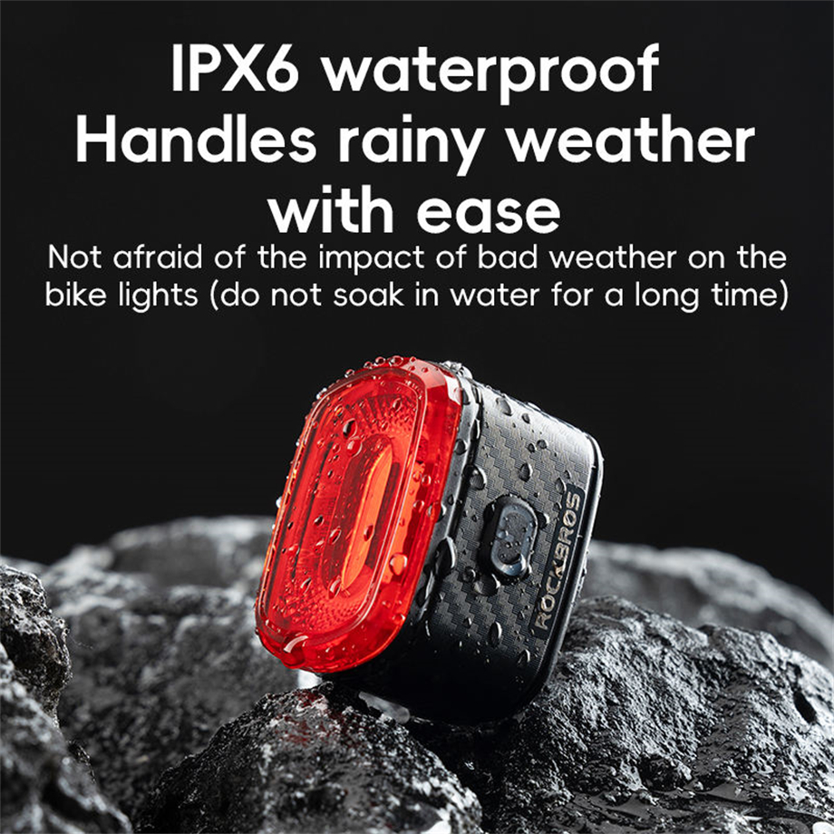 Intelligent Sensing Brake Mini Portable USB Rechargeable Waterproof Bike Light BKE6400picture6