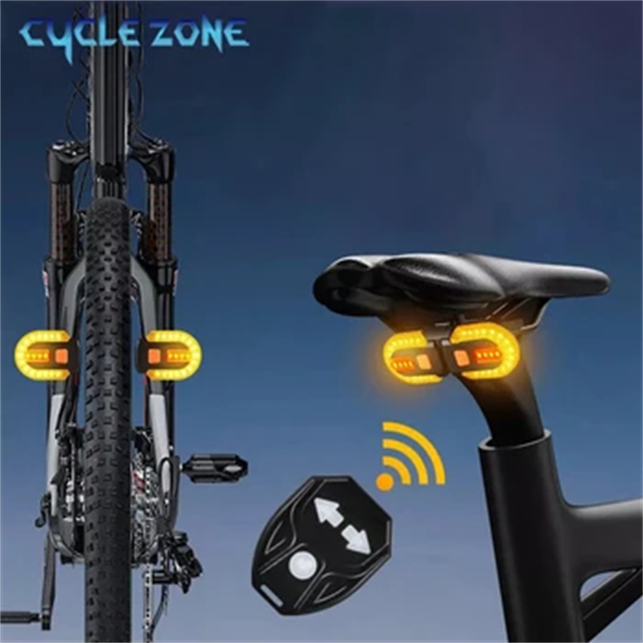Remote Steering Night Riding Warning USB Rechargeable Waterproof LED Bike Taillights BKE6700picture2
