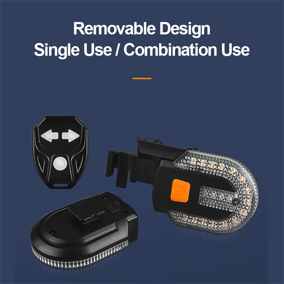 Remote Steering Night Riding Warning USB Rechargeable Waterproof LED Bike Taillights BKE6700picture3