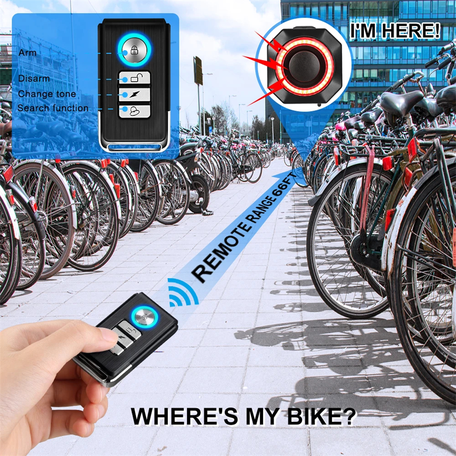 Wireless intelligent Waterproof Brake Warning Safety LED Bike Tail Light BKE7000picture6