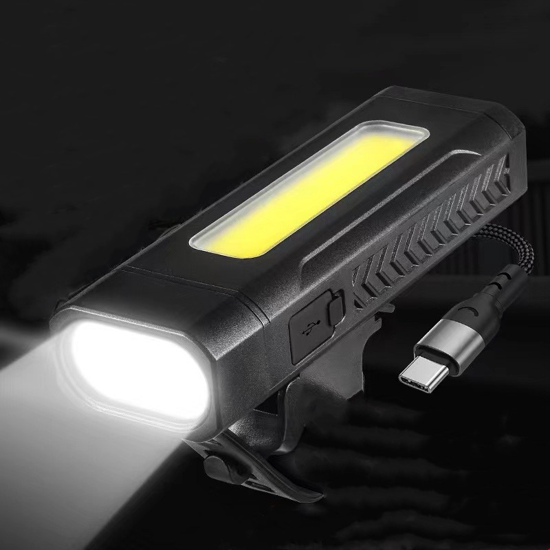 Bicycle Accessory USB Rechargeable White Red Light LED Front Bike Light BKE7500picture2