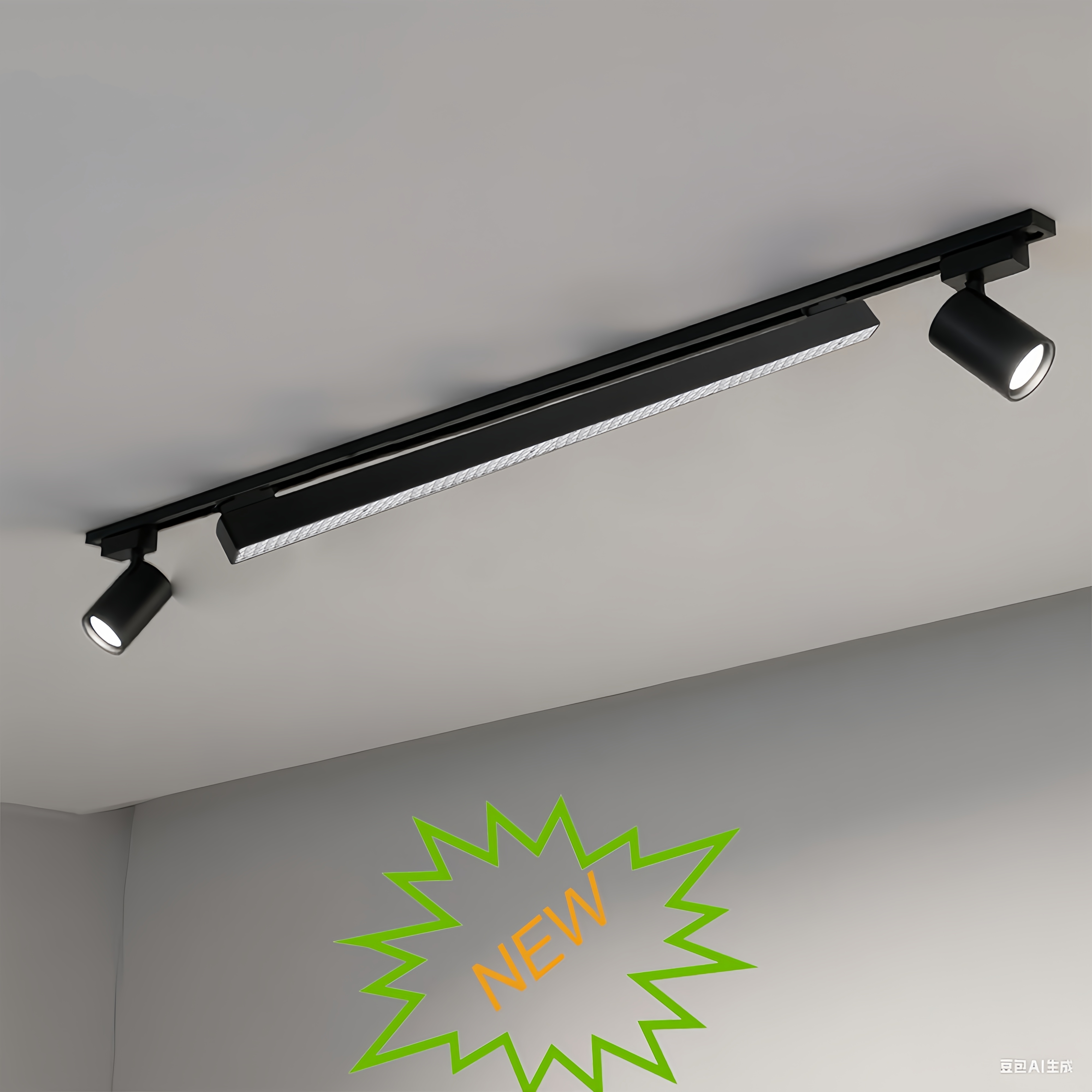 60W/50W Modern Design Supermarket Lighting Fixture Linear Track Light for Commercial Use Mall Shop LED Light 1200mm Aluminum