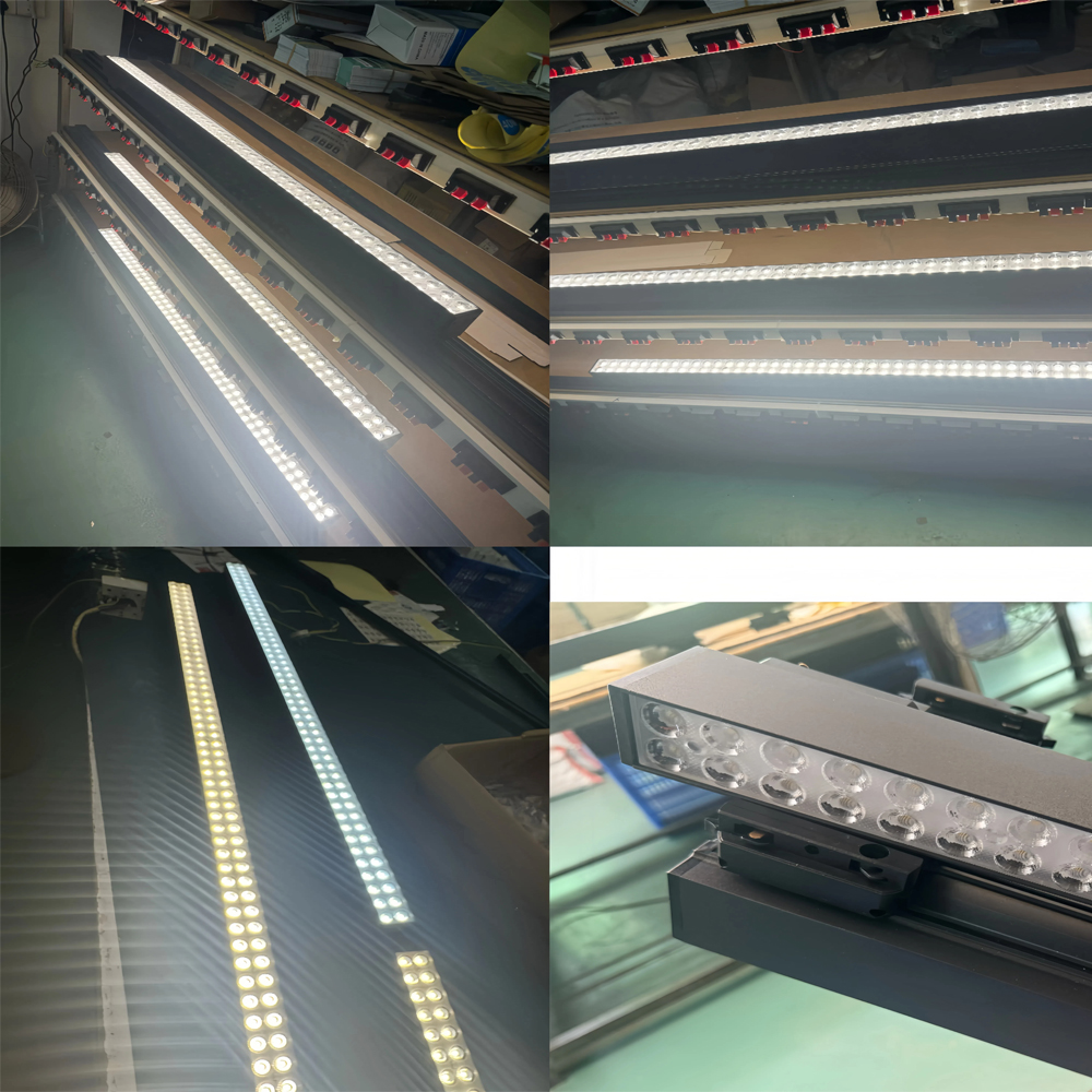 60W/50W Modern Design Supermarket Lighting Fixture Linear Track Light for Commercial Use Mall Shop LED Light 1200mm Aluminum