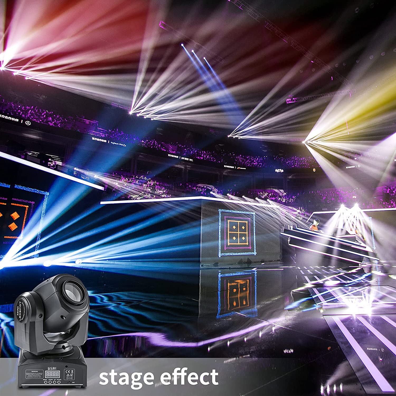 Baisun New 30W Moving Head Pattern Beam Light Bar Party Family Party Stage Light