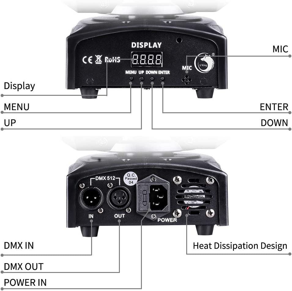 Baisun New 30W Moving Head Pattern Beam Light Bar Party Family Party Stage Light