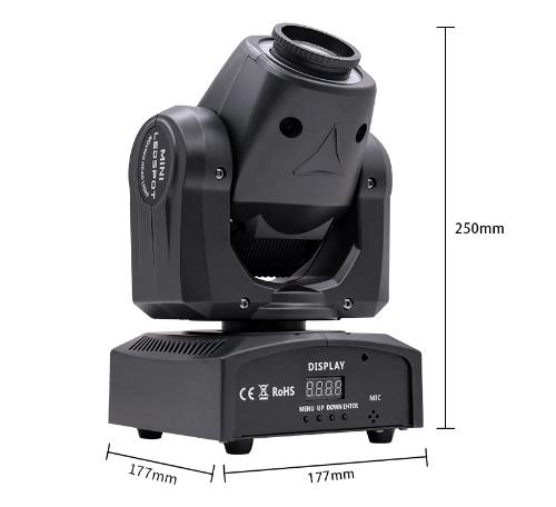Santu New Product 30w Beam Moving Head Light with Pattern for Stage bar Ktv