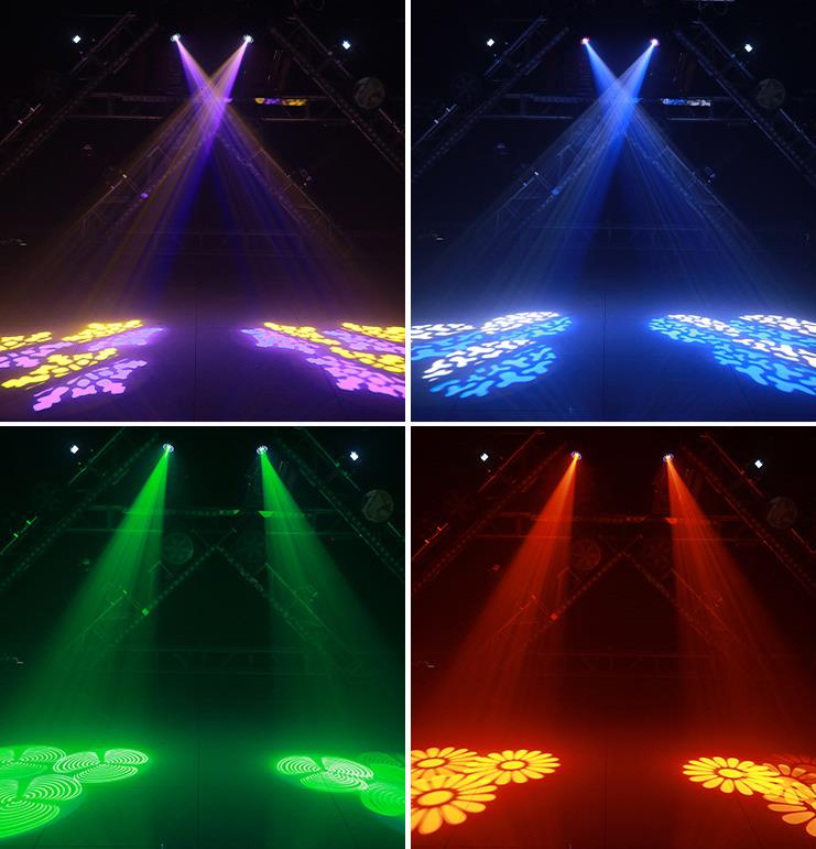 Santu New Product 30w Beam Moving Head Light with Pattern for Stage bar Ktv