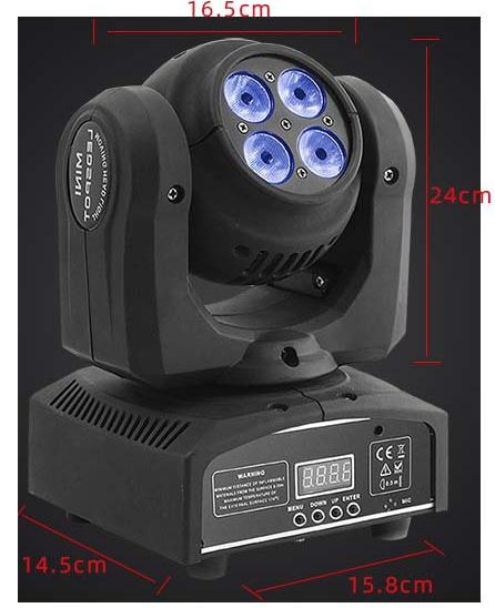 Best Selling Baishun Double Sided Dyed Moving Head Light 4 Dyes+1 Beam  Bar Wedding Stage Light