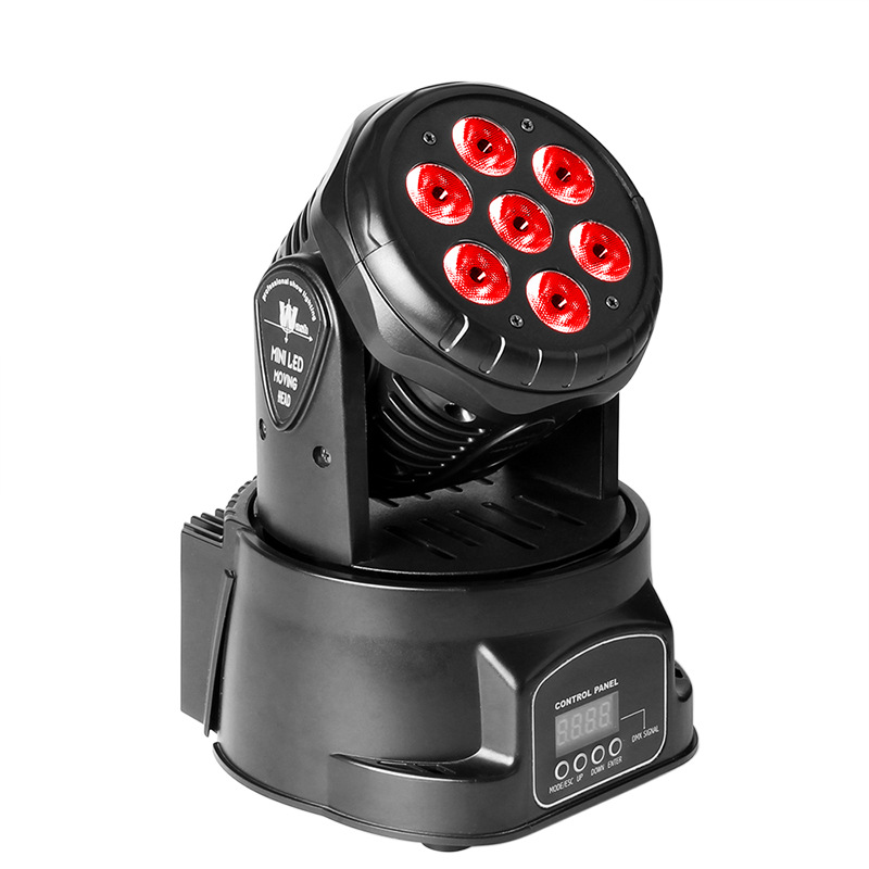 RGBW LED Voice Control Mini Seven 10W Moving Head Lamps SMH770