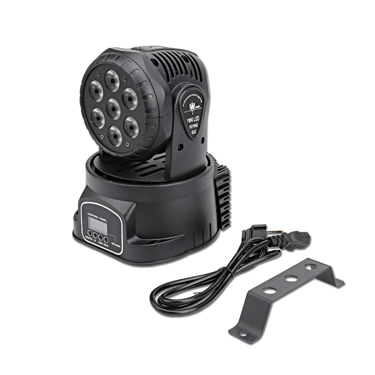 Mini Seven 10W Small Moving Head Lamps RGBW Four in One Led Voice Co<i></i>ntrol Dance Table Lamp