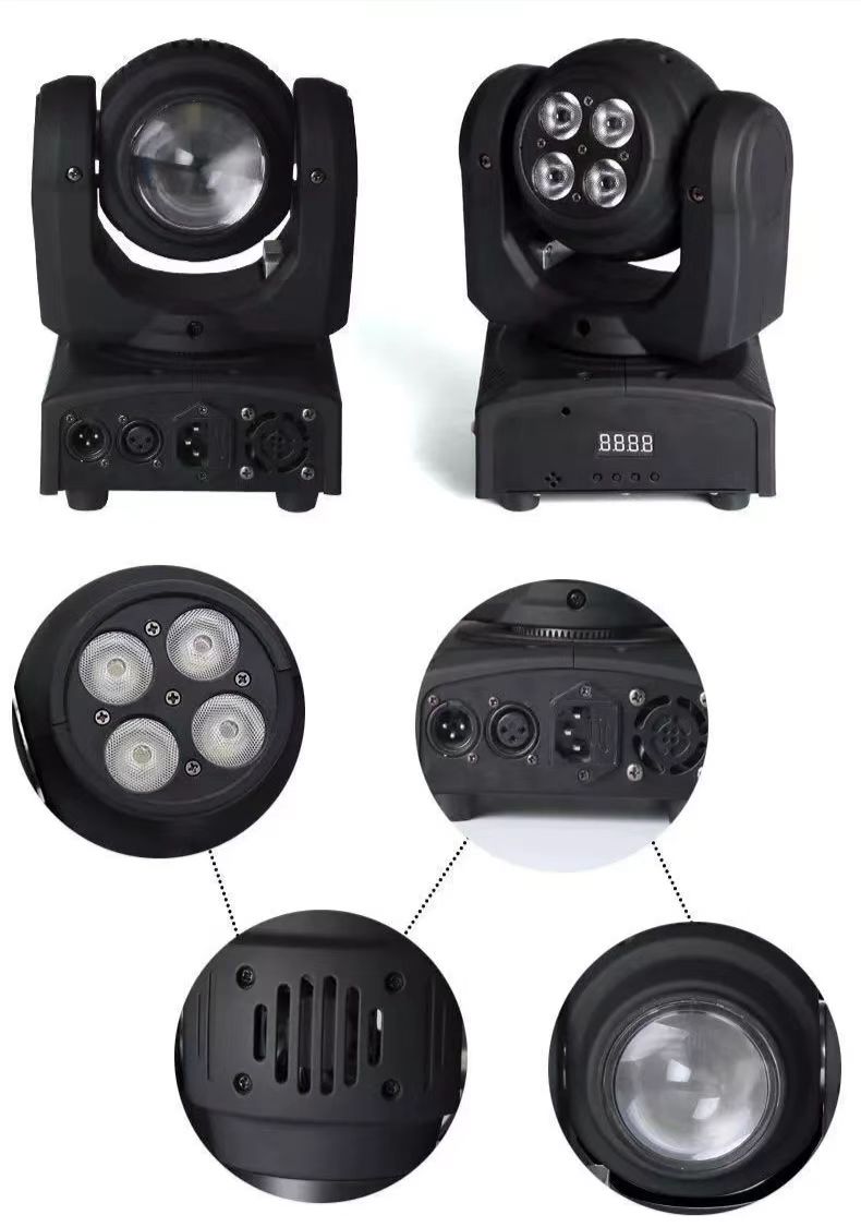 Mini Double Face Guangzhou IP33 RGBW LED Moving Head LED Washing +Beam Stage Light
