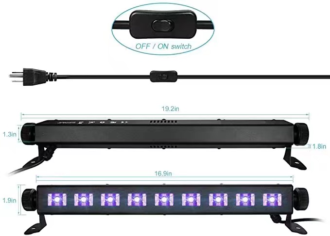 Baisun Wholesale LED UV Black Light  Disco DJ Stage Light for Party Birthday Wedding Stage