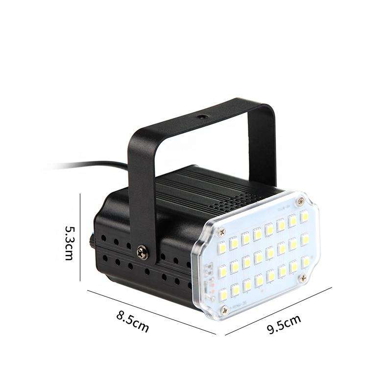 24pcs Led White Strobe Wholesale Indoor Stage Lighting Atmosphere Decorative Lights