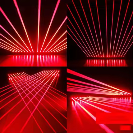 2024 Eight-eye Laser Light Single Red Dot Array Voice-co<i></i>ntrolled Beam Light Ktv Nightclub bar Bungee Disco Light