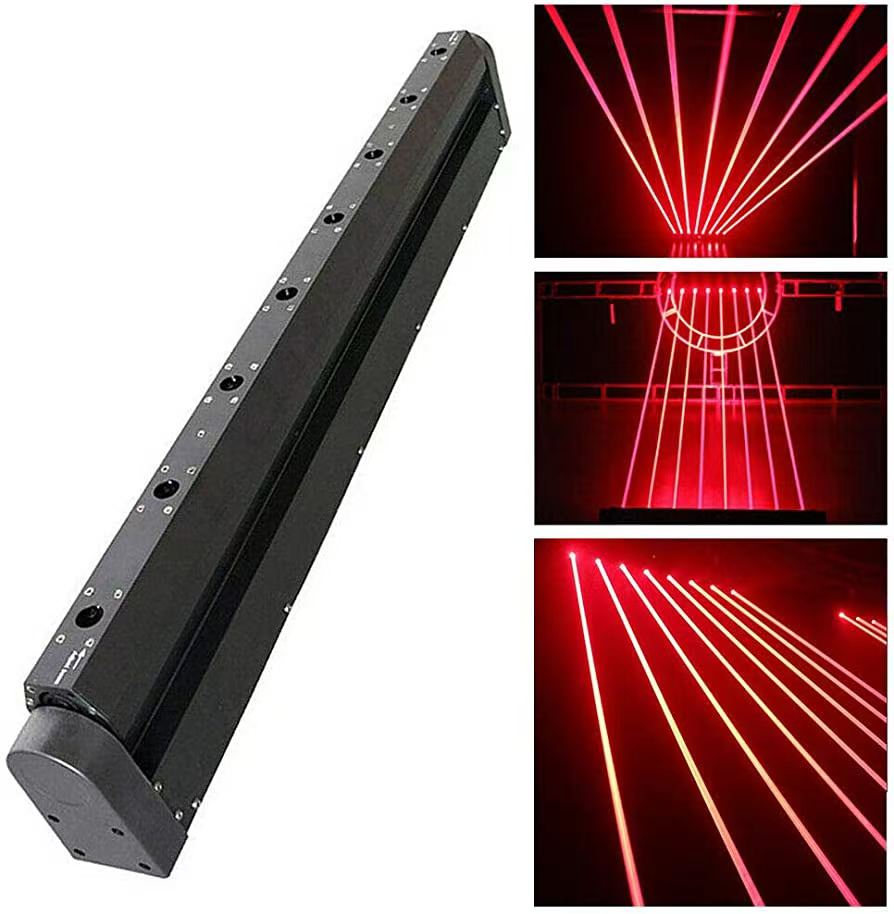 2024 Eight-eye Laser Light Single Red Dot Array Voice-co<i></i>ntrolled Beam Light Ktv Nightclub bar Bungee Disco Light