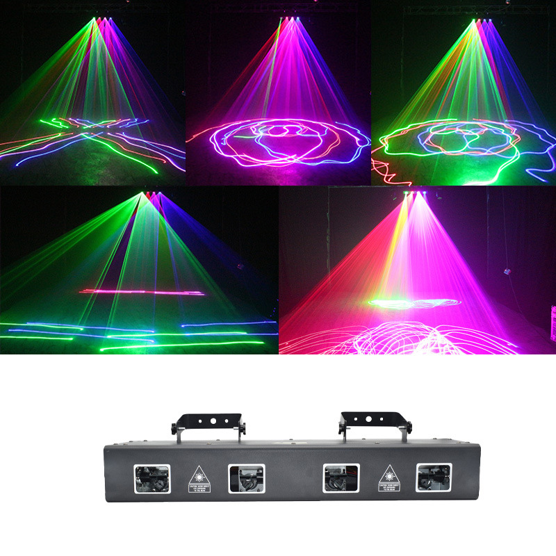 Full Color Animation Laser Light Stage Pattern Projection KTV bar Private Room Party Bungee Di Beam Stroboscopic Scanning