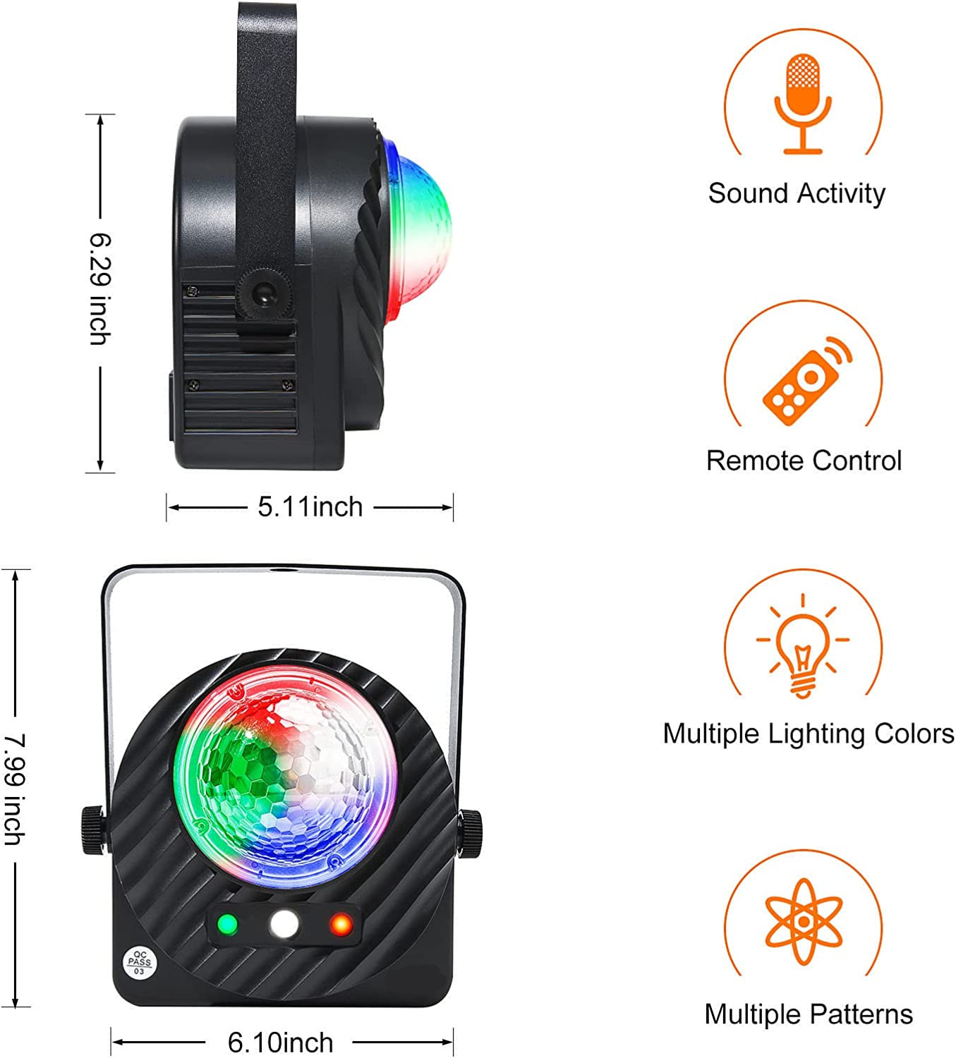 Baisun New LED Kaleidoscope Dotting Pattern Water Three in One Beam Effect Red Green Laser