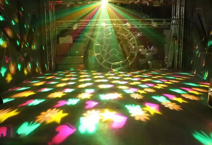 Baisun New Dyeing Four in One LED Laser Crystal Magic Ball Beam Lamp Stage Light