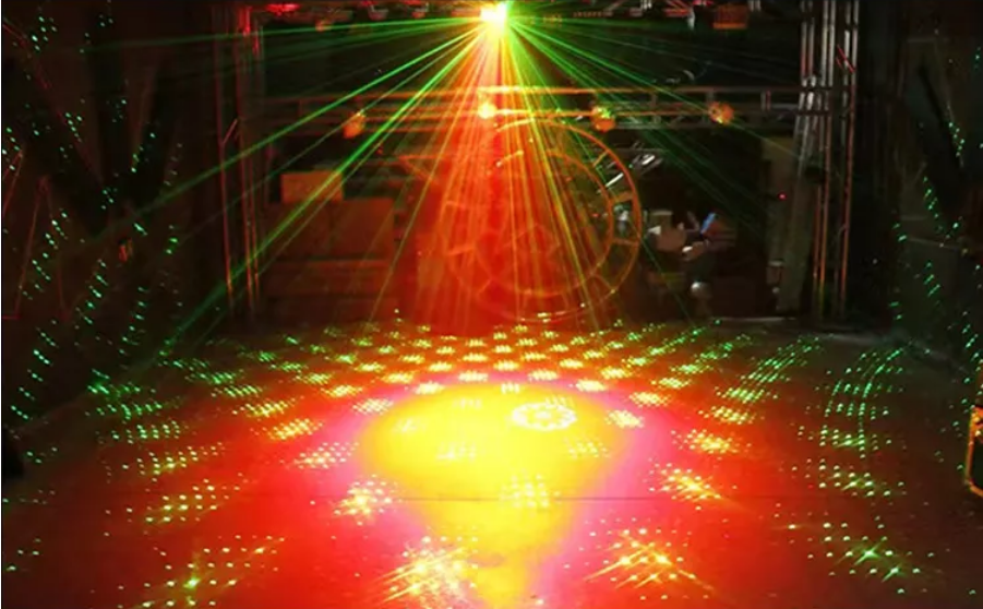 Baisun New Dyeing Four in One LED Laser Crystal Magic Ball Beam Lamp Stage Light