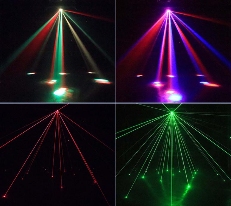 Santu New butterfly RGBW 4 in 1 Laser Light Strobe Effective Light for Stage bar Ktv