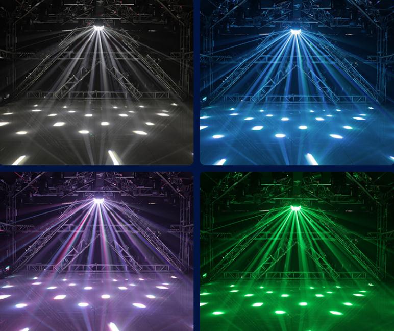 Best Selling New Three-layer butterfly Led Flash Colorful Atmosphere Rotating Laser Voice Co<i></i>ntrolled Laser Light Stage Lighting