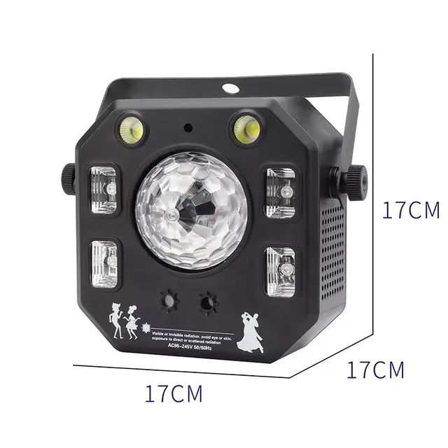 Baisun New  Kaleidoscope 4 in 1RGB Plastic Effective Laser Strobe Light with Remote Co<i></i>ntrol  for Stage bar Ktv