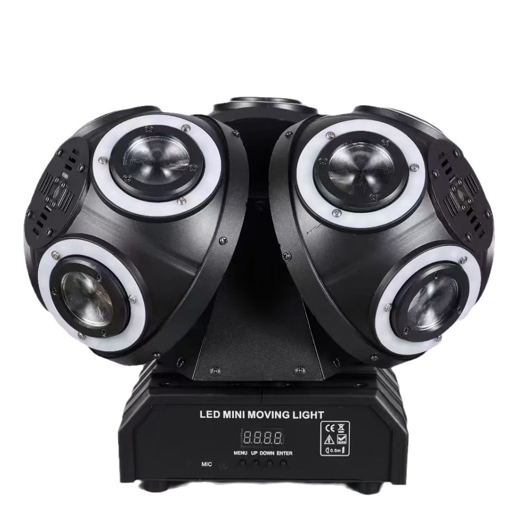 12 Beam Stage Lights Three Rotating Laser Light bar KTV Colorful Atmosphere Lights Shaking Head Lamp Manufacturers