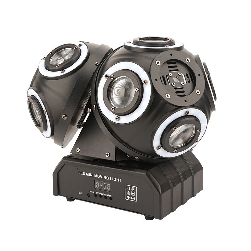 12 Beam Stage Lights Three Rotating Laser Light bar KTV Colorful Atmosphere Lights Shaking Head Lamp Manufacturers